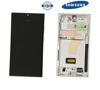 SCHERMO ORIGINALE SAMSUNG S23 ULTRA 5G S918B SKY BLU / LIME FRAME LCD DISPLAY