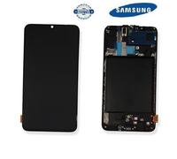 SCHERMO ORIGINALE SERVICE PACK SAMSUNG A70 A705F NERO DISPLAY CON FRAME