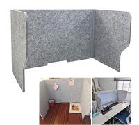 Schermo Pannello Separatore 60/80/100cm, Pannelli Fonoassorbenti Tre Lati | Barriera Divisoria Per L'assorbimento Acustico, Desktop Privacy Panel Creare Uno Spazio Privato(80cm-32inch)