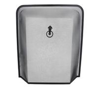 Schermo parascintille antincendio in metallo nero a rete fine con anello di...