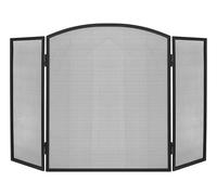 Schermo Parascintille Camino con Ali Acciaio Grande 118x77cm Parafuoco Caminetto