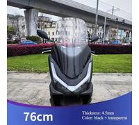 Schermo ParaVento Fit For HONDA PCX160 PCX125 76CM Nero Parabrezza Moto
