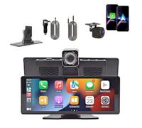 Schermo per Auto 10,26", Wireless Carplay e Android Auto con Dash Cam 4K | Retrocamera 1080P, Schermo Touch, Controllo Vocale, Navigazione GPS, Bluetooth AUX FM(BracketA)