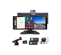 Schermo per auto Bluetooth da 10,26 pollici 64 GB, CarPlay wireless e Android Auto, autoradio wireless, 4K piÃ¹ 1080P anteriore e posteriore