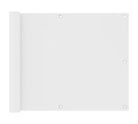 Schermo per Balcone, Parabrezza in Tessuto Impermeabile Resistente Ai Raggi Ultravioletti con Occhielli in Alluminio, Applicabile a Balcone, Giardino e Spazio Esterno (Bianca #33)