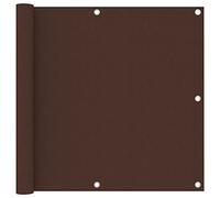 Schermo per Balcone, Parabrezza in Tessuto Impermeabile Resistente Ai Raggi Ultravioletti con Occhielli in Alluminio, Applicabile a Balcone, Giardino e Spazio Esterno (Marrone #158)