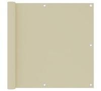 Schermo per Balcone, Parabrezza in Tessuto Impermeabile Resistente Ai Raggi Ultravioletti con Occhielli in Alluminio, Applicabile a Balcone, Giardino e Spazio Esterno (Crema #92)