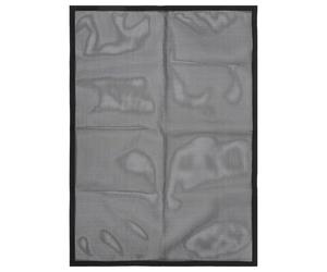 Schermo per Caminetto in PVC Nero, Barriera Sicurezza | Rete Robusta, Lascia Passare Calore, per Scale e Uso Domestico, Include Nastro Adesivo