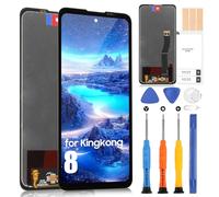 Schermo per Cubot King Kong 8 F653290VA LCD Schermo per Cubot Kingkong 8 LCD Touch Screen Digitizer Assembly + Riparazione Kit (nero, 6,53 Pollici)