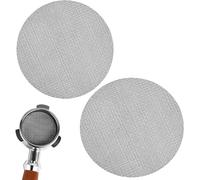 Schermo per Disco,2PCS Schermo per Caffè Espresso 51 mm Riutilizzabile, Schermo per Disco, Schermo Doccia Inferiore Professionale per Espresso Portafilter Filtro Cestino(spessore 1,7 mm, 150 µm)