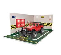 Schermo Per Garage Per Auto Modello - Parcheggio Illuminato da Cannoniera Scala 1/24, Scena Diorama Automatico Collezionabile | Stoccaggio Di Veicoli Illuminati a LED per Decorato