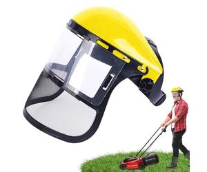 Schermo per il viso completo, cartello di sicurezza, per levigare e tagliare, resistente alla, leggero, trasparente, per falciare il paesaggio