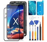 Schermo per iPhone X iPhone 10 LCD Display Touch Screen Assemblea Sostituzione Schermo di Vetro Digitalizzatore con Riparazione Kit, per iPhoneX A1865 A1901 A1902