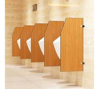 Schermo per la privacy del bagno Divisorio for Orinatoio A Parete for Bagni Pubblici Multicolore, Dimensioni Multiple(Wood,3Pc)