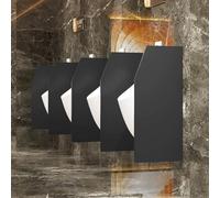 Schermo per la privacy del bagno Divisorio for Orinatoio A Parete for Bagni Pubblici Multicolore, Dimensioni Multiple(Black,4Pc)