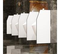 Schermo per la privacy del bagno Divisorio for Orinatoio A Parete for Bagni Pubblici Multicolore, Dimensioni Multiple(White,1Pc)