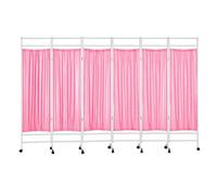 Schermo per la Privacy Medica, Schermo per la Privacy Medica Regolabile, divisorio Pieghevole per Ambienti, separatore Portatile per Centri terapeutici, Facile da spostare, 6 Pannelli, 180x5