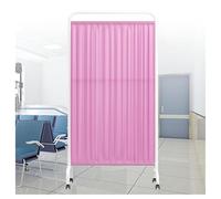Schermo per la Privacy Medico, Schermo per la Privacy Pieghevole Rosa, divisorio Protettivo per Ambienti Medici a 1 Pannello con Ruote frenanti a 360° per Ufficio, Clinica, Ristorante - Migl