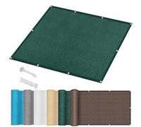 Schermo per la privacy per esterni, protezione dai raggi UV, 220 x 380 cm, protegge dal vento e dal sole, con occhielli, resistente, in tessuto per tettoie, piante, pergole, recinzioni, verde scuro