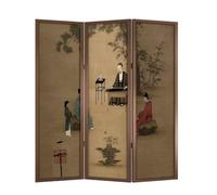 Schermo Per La Privacy Schermo da pavimento d'ingresso in stile cinese retrò Partizione pieghevole Mobile Sala tè Decorazione for ufficio Schermo Per Camino