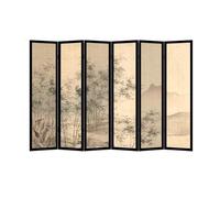 Schermo Per La Privacy Schermo divisorio da pavimento, for soggiorno, schermo pieghevole, mobile, sala tè, dipinto di paesaggio cinese retrò Schermo Per Camino