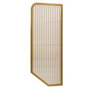 Schermo per orinatoio Divisorio per toilette, divi Parete divisoria for orinatoio in vetro temperato con telaio in acciaio inox 40x120cm(Gold,1 Pcs)