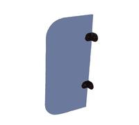 Schermo per orinatoio Divisorio per toilette, divi Parete divisoria for orinatoio multicolore 60x40 cm/23,6x15,7 pollici, montaggio a parete, confezioni multiple(Blue,1Pcs)