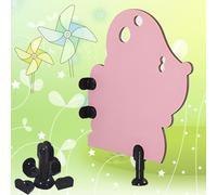 Schermo per orinatoio per bambini, per asilo, WC, divisorio per la privacy, 600 x 750 mm, divertente deflettore con accessori per servizi igienici per bambini, durevole e facile da installare