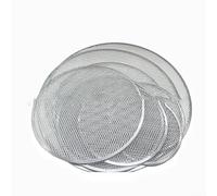 Schermo per pizza in rete non in alluminio realizzato in materiale a rete di alluminio, progettato per cuocere pizza e pasta in modo uniforme con costruzione adatta per la cottura domestica (35,6 cm)