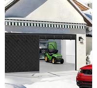 Schermo per Porta Del Garage per L'inverno, Kit di Isolamento Magnetico per Porta Del Garage, Tende Termica Isolante Freddo, 210 215 240 244 300 365 490cm(Black,244x310cm)