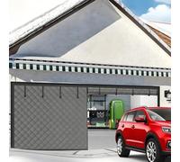 Schermo per Porta Del Garage per L'inverno, Kit di Isolamento Magnetico per Porta Del Garage, Tende Termica Isolante Freddo, 210 215 240 244 300 365 490cm(Gray,270x260cm)
