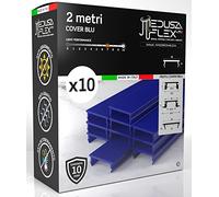 Schermo per Profilo alluminio per Strisce LED MEDUSAFLEX mod. Andromeda 2 Metri - Blu - Made in Italy in Policarbonato stabilizzato UV e certificata UL94HB - Garanzia 10 anni - Pacco da 10 (20m)