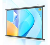 schermo per proiettore a scomparsa, Schermo for proiettore manuale a scomparsa nero 30-72 pollici 4:3/16:9(40 Inch 16:9)