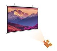 Schermo Per Proiettore Bianco Da 30-72" Per Proiettore A Parete | Schermo Per Proiettore Antipiega, Perfetto Per Pubblico Chiuso Cinema Cinema Scuola(50 Inch (16:9))