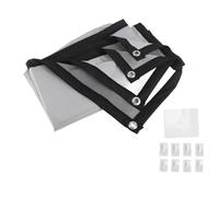 Schermo per proiettore cinematografico PVC sintetico, Schermo per proiezione portatile con tecnologia antiluce, Schermo per proiettore pieghevole per montaggio a parete con ganci (72 pollici)