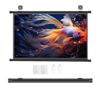 Schermo Per Proiettore Da 30/40/50 Pollici, 4K HD Formato 16: 9 4: 3 Telo Per Videoproiezioni, AntiRughe Schermo Di Proiezione A Parete, Per Home Theater, Feste, Ufficio, Aula(30in 4:3)