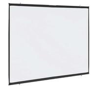 Schermo per proiettore da parete, 90 pollici, 4:3, 100% poliestere, con schermo opaco e bordi neri, riduce i riflessi, per aule, home theatre