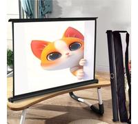 Schermo per Proiettore da Tavolo Schermo Proiezione Portatile | Estraibile Manuale Schermo Per Film HD 16:9 Piccolo Schermo Per Home Cinema/Ufficio/Scuola(50inch-4:3)