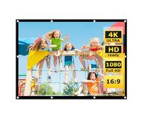 Schermo per Proiettore for Home Theater Piccolo 100/110 Pollici, 4:3/16:10 Schermo di Proiezione A 2 Lati Portatili Pieghevoli Antipiega for Esterni(60in 16:9)