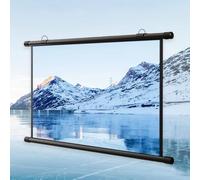Schermo per proiettore HD Manuale Pull Down Schermo di proiezione 30 "40" 50" 60" 72 pollici Schermo di film portatile Home Theater per interni esterni, formato 4:3 16: 9