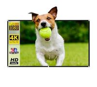 Schermo per proiettore, in tessuto di poliestere 16:9, proiettore a scomparsa, assorbe la luce, comfort di visione 4K, schermo per casa, home theater per cinema, presentazioni per conferenze, film