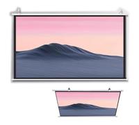 Schermo per proiettore manuale HD Pull Down, schermo cinematografico per interni ed esterni, display pubblico, formato 4:3, ideale per home theater e presentazioni, facile installazione