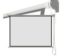 Schermo per proiettore manuale retrattile 40"-60" 16:9 e 4:3, schermo 4K HD Roll Down per montaggio a soffitto e parete, ideale per Home Theater e presentazioni