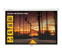 Schermo per proiettore pieghevole manuale Phoenix 1:1 4:3 16:9 100"