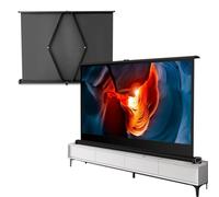 Schermo per proiettore portatile Pull Down Schermo di proiezione da tavolo mobile leggero 50 pollici HD formato 4:3/16: 9 Facile installazione per Home Theater e serate di film