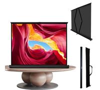 Schermo per proiettore retrattile portatile HD Manuale Pull Down 4:3/16: 9 Schermo cinematografico 30 "Schermo da pavimento per Home Theater & Outdoor Use Scissor Back Design