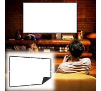 Schermo per proiettore, Schermo for proiettore 4K HD 4:3/16:9 bianco, dimensioni multiple, pieghevole, portatile, for interni ed esterni(0.672916667,84 inch screen)
