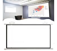 Schermo per proiettore, Schermo for proiettore manuale portatile di diverse dimensioni 30-72 pollici 4:3 16:9 bianco da parete o soffitto(0.672916667,50inch)