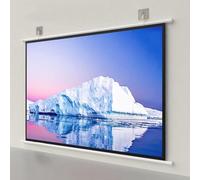 schermo per proiettore, Schermo for proiettore portatile for interni ed esterni, schermo cinematografico avvolgibile 4K in fibra di vetro 16:9 4:3, diverse dimensioni(0.672916667,72in)