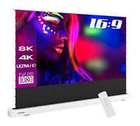 ESMART Expert FSX-ALR Schermo a tensione BlackGrid 266 x 149 cm (120") 16:9 | Telecomando senza fili | Schermo per proiettore a pavimento motorizzato Home Cinema ad alto contrasto - Bianco